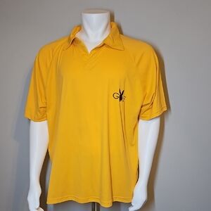 PLAYBOY Vibrant Yellow Men's Polo Shirt Moisture Wicking